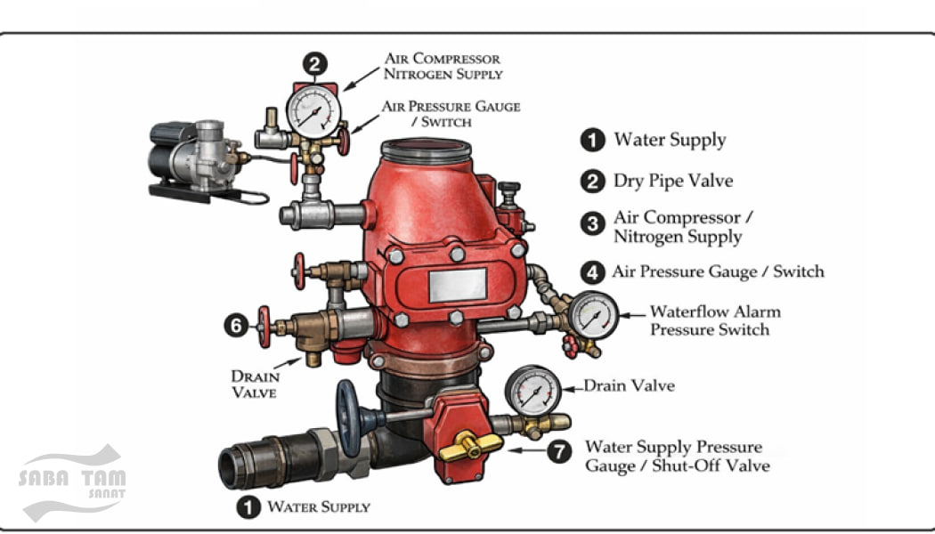 لوله کشی اسپرینکلر سیستم تر